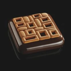 TOP01 MAYA Stampo In Silicone 2 Impronte 13,5x13,5cm H0,7cm Pavoni