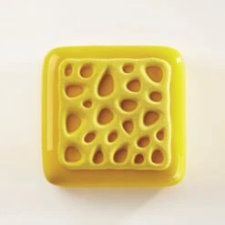 TOP02 SPONGE Stampo In Silicone 2 Impronte 13,5x13,5cm H1cm Pavoni