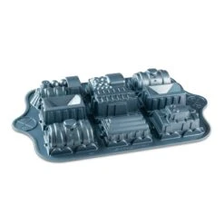 Stampo TRAIN CAKE PAN 40,6x25,4cm H5,1cm 9 Impronte NW59048 Nordic Ware