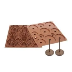 3D EGG CHOC Stampo Uovo In Silicone Ø10,4cm H15cm Kit Per 2 Uova Silikomart -Peroni Kitchen Negozio stampo uovo 3d egg choc in silicone kit per 2 uova o104 cm silikomart 2