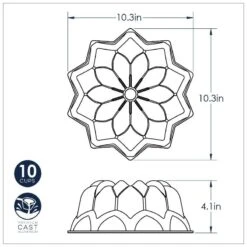 Stampo VINTAGE STAR BUNDT Ø26,1cm H10,4cm NW53137 Nordic Ware -Peroni Kitchen Negozio stampo vintage star bundt nordic ware 4