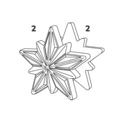 STELLA POLARIS KT208 Stampo Termoformato Per Cioccolato Kit 2 Stelle 200gr Pavoni -Peroni Kitchen Negozio stella polaris kt208 stampo termoformato per cioccolato 172x164cm h75cm kit 2 stelle pavoni 3