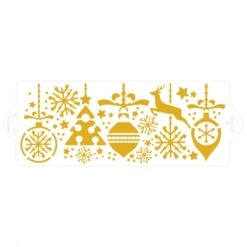 Stencil DECORI DI NATALE In Plastica 1028cm Decora