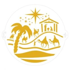 Stencil NATIVITA' In Plastica Ø25cm Decora