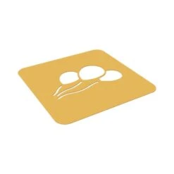 STENCIL PALLONCINO Stampo In Silicone Per Decorazioni 11,9x6,2cm H1mm - Set 2 Pz Silikomart -Peroni Kitchen Negozio stencil palloncino stampo in silicone per decorazioni silikomart 3