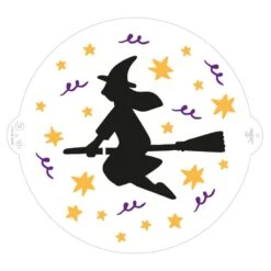 Stencil STREGA BEFANA In Plastica Ø25cm Decora