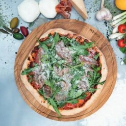 Pizza Board Friends Tagliere Per Pizza Rotondo L Ø34cm In Legno Boska -Peroni Kitchen Negozio tagliere ppizza tdoquercia cm34 6