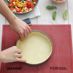 FOROSIL64 Tappetino In Silicone Microforato Antiaderente 58,5x38,5cm Pavoni -Peroni Kitchen Negozio tappetino microforato pavoni 60x40cm pavoni 2