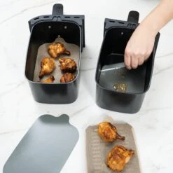 Tappetino In Silicone Rettangolare Per Friggitrice Ad Aria - Set 4 Pz NoStick -Peroni Kitchen Negozio tappetino silicone friggitrice aria set 4pz nostik 2