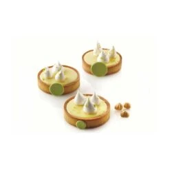 TARTE RING ROUND Set 6 Anelli Microforati Cerchio Ø8cm H2cm Silikomart -Peroni Kitchen Negozio tarte ring 8 cm 2
