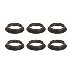 TARTE RING ROUND Set 6 Anelli Microforati Cerchio Ø8cm H2cm Silikomart