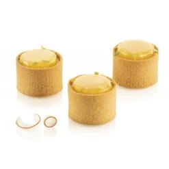 TARTE RING ROUND Set 6 Anelli Microforati Cerchio Ø5cm H3,5cm Silikomart