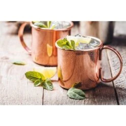 Tazza Liscia Per Moscow Mule 500ml In Acciaio Inox Color Rame Paderno -Peroni Kitchen Negozio tazza moscow mule liscia 500 ml 2