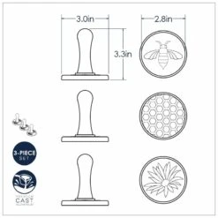 Timbri Biscotti HONEY BEES 3pz Ø7cm NW01250 Nordic Ware -Peroni Kitchen Negozio timbri biscotti honey bee nordic ware 5