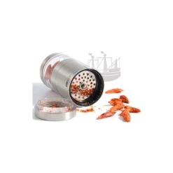 VOYAGE Macina Peperoncino Mini Trasparente H7,5cm Acciaio E Acrilico AdHoc -Peroni Kitchen Negozio tritapeperonc spezie voyage inox 2