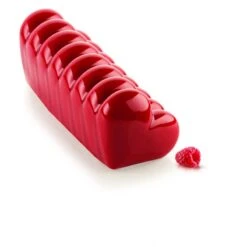 BUCHE COEUR Stampo In Silicone Tronchetto 24,8x8,8cm H8cm Silikomart