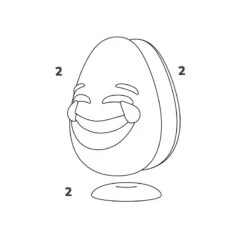 UOVO FUNNY KT212 Stampo Termoformato Per Cioccolato Kit 2 Uova Di Pasqua 340gr Pavoni -Peroni Kitchen Negozio uovo funny stampo termoformato per uova di cioccolato kit 2 uova kt212 pavoni 2