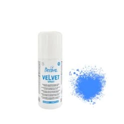 VELVET AZZURRO Colorante Spray Al Burro Di Cacao Effetto Velluto 100ml Decora
