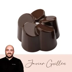 PRALINA FLORA VIP MA1050 Stampo In Policarbonato Cioccolatino 24 Impronte 3x3,1cm H1,8cm Martellato -Peroni Kitchen Negozio vip pralina flora polycarbonate mold 2