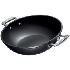 Les Forgèes Wok 32cm 2M In Alluminio Antiaderente Le Creuset
