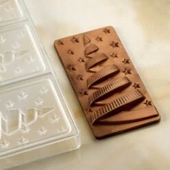 XMAS NIGHT PC5059 Stampo In Policarbonato Tavoletta Di Cioccolato 3x100gr Pavoni