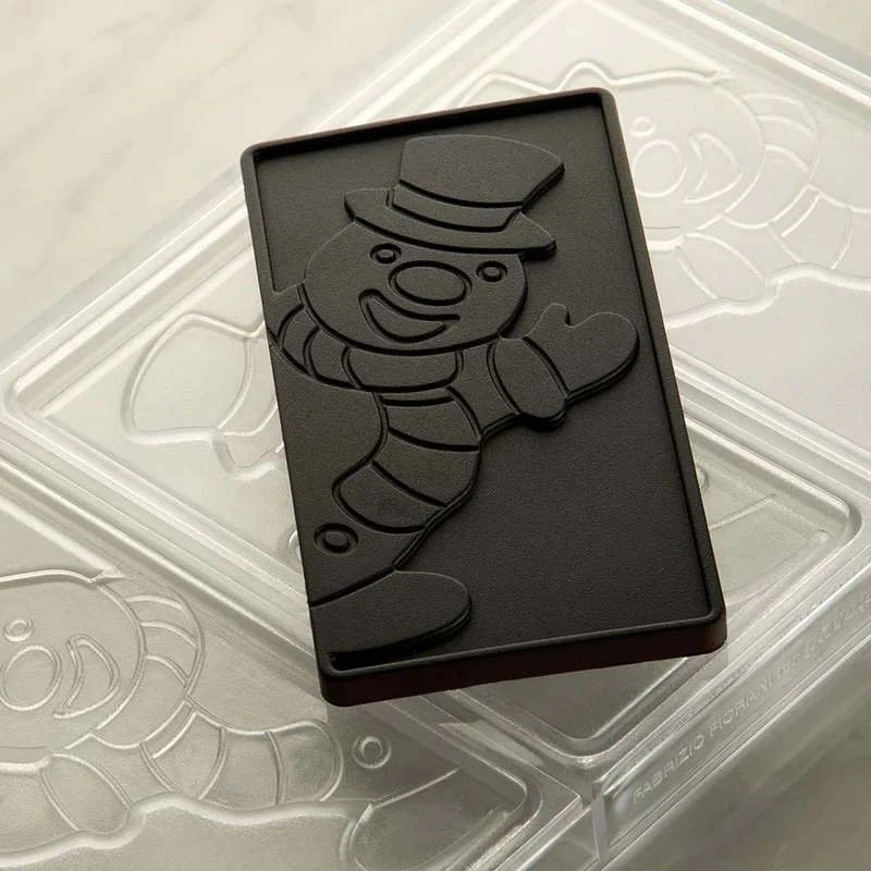 XMAS SNOWMAN PC5067 Stampo In Policarbonato Tavoletta Di Cioccolato 3x100gr Pavoni 3 XMAS SNOWMAN PC5067 Stampo In Policarbonato Tavoletta Di Cioccolato 3x100gr Pavoni - immagine 3