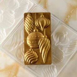 XMAS SPIRIT PC5058 Stampo In Policarbonato Tavoletta Di Cioccolato 3x100gr Pavoni